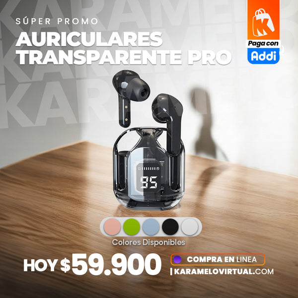 AURICULARES TRANSPARENTES