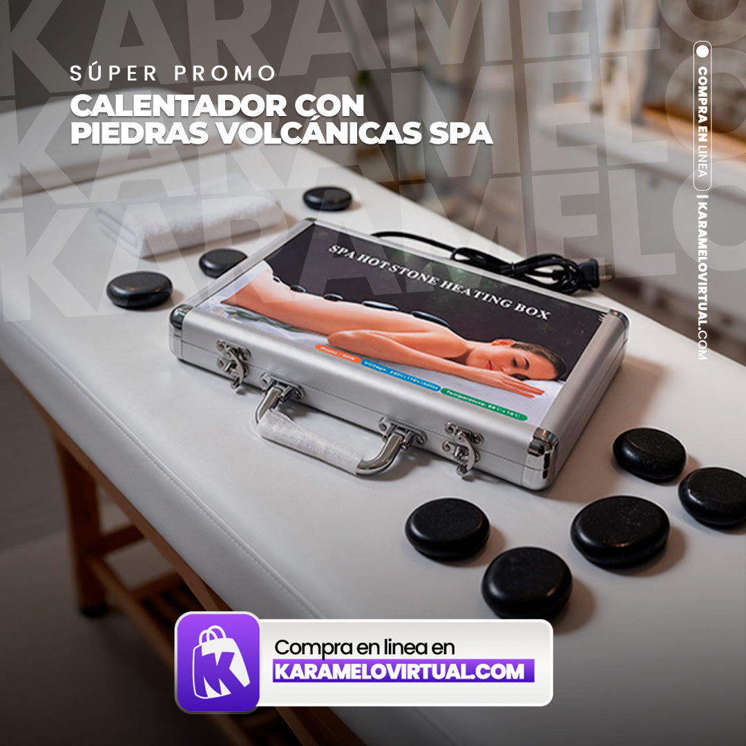 CALENTADOR CON PIEDRAS VOLACANICAS PARA SPA