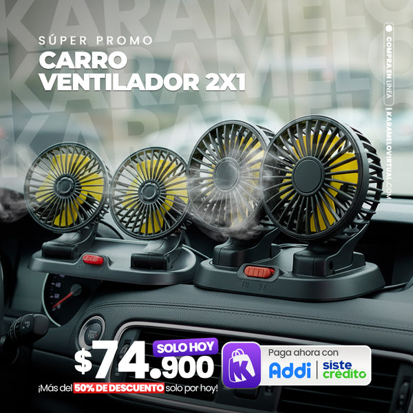 COMBO VENTILADOR DE CARRO 2X1