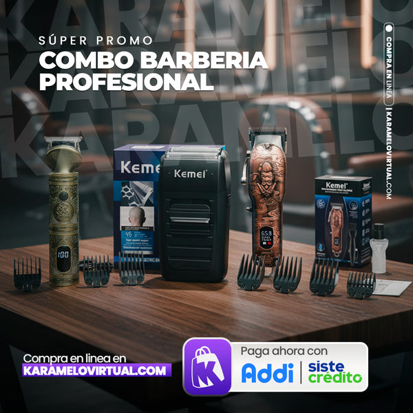 COMBO BARBERIA PROFESIONAL KEMEI