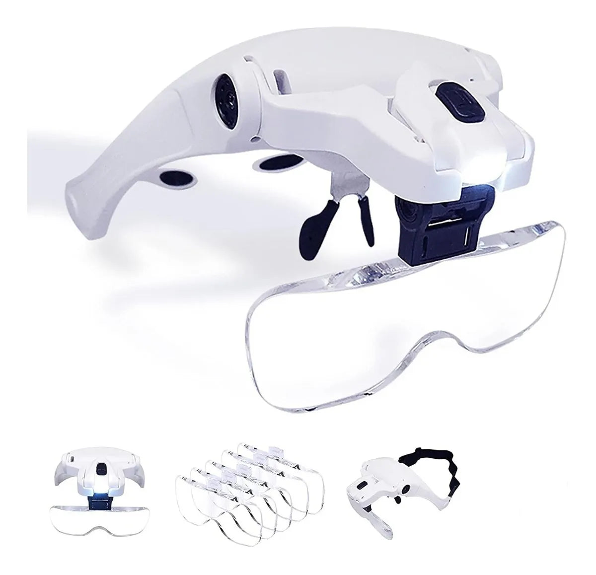 GAFAS LUPAS CON LUZ LED