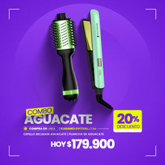 COMBO AGUACATE CEPILLO + PLANCHA