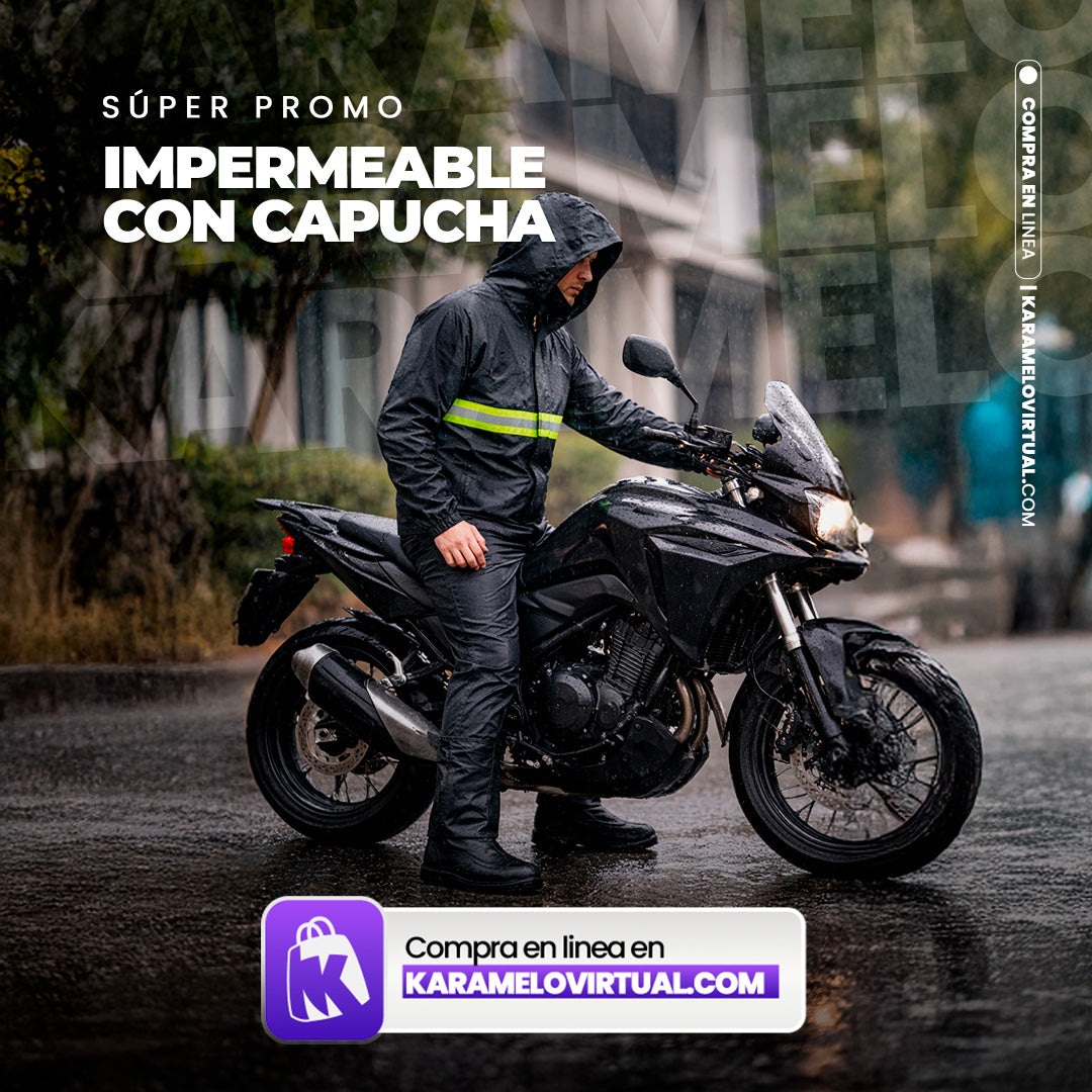 IMPERMEABLE CON CAPUCHA