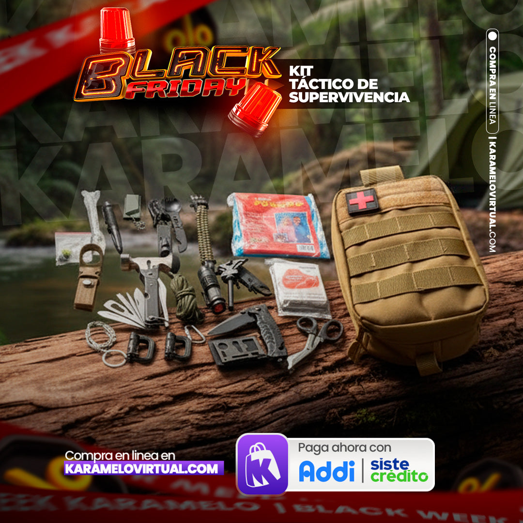 KIT DE SUPERVIVENCIA TACTICO 21 EN 1