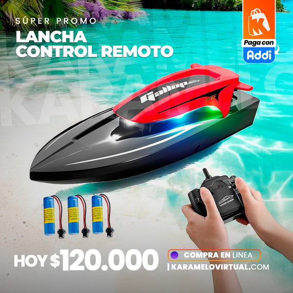 LANCHA DE VELOCIDAD CONTROL REMOTO