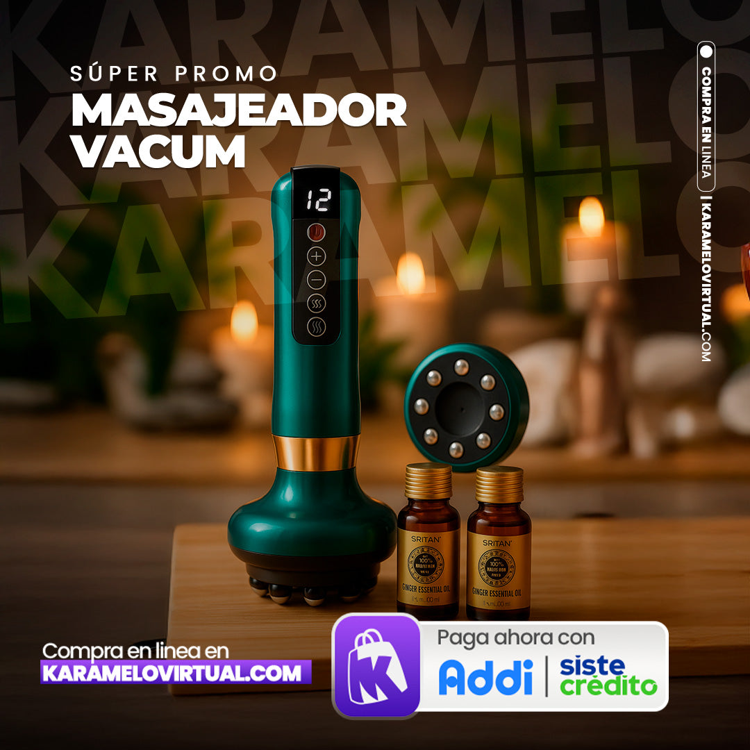 MASAJEADOR ELECTRICO CON VENTOSA AL VACIO