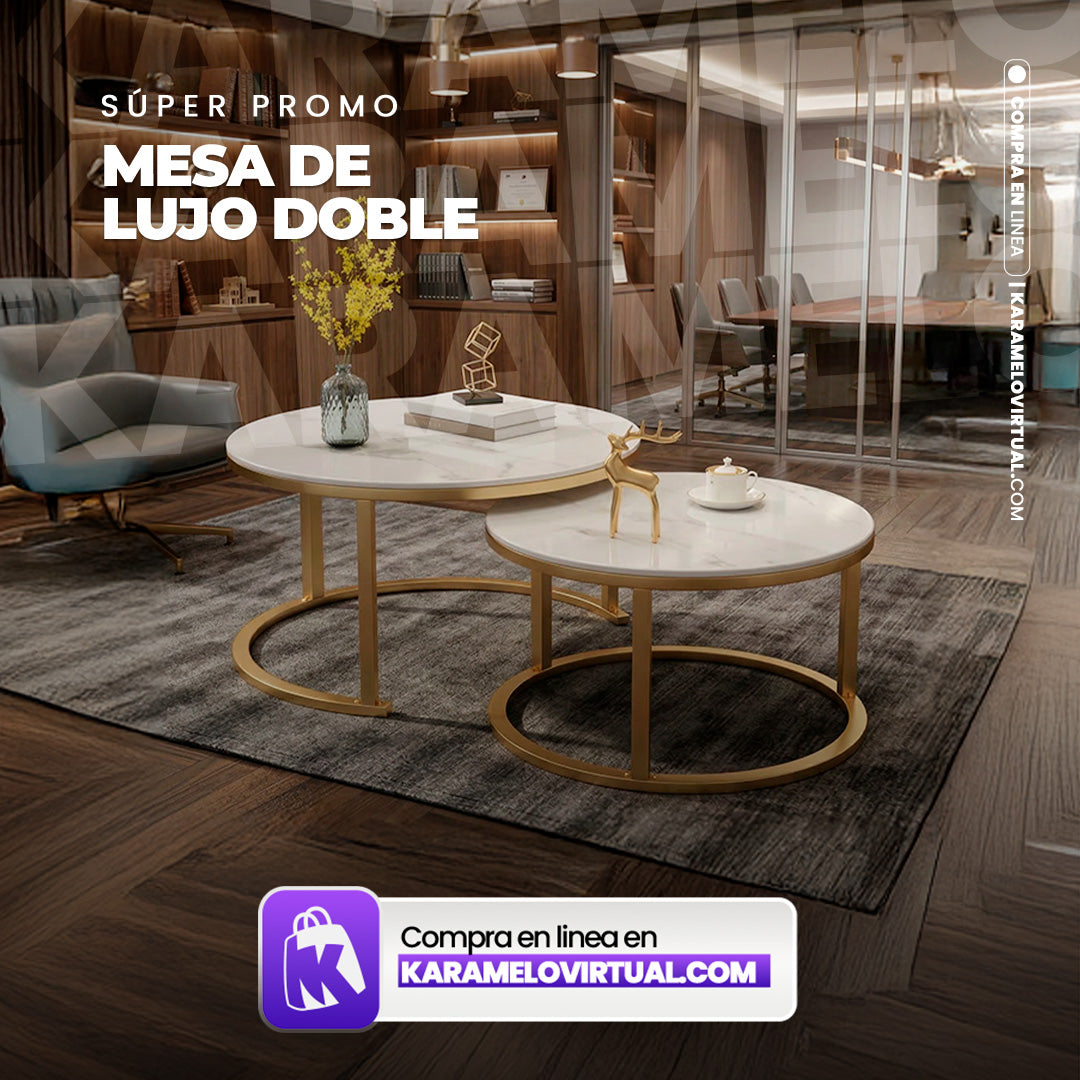 MESA DOBLE DE LUJO