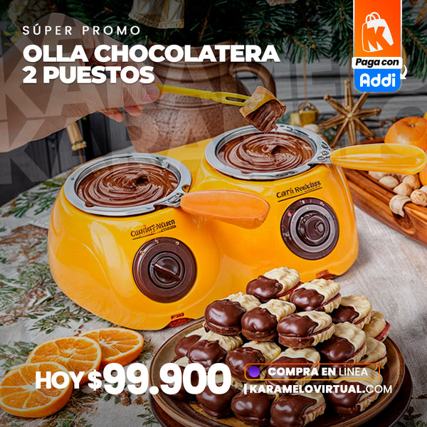 OLLA CHOCOLATERA DOBLE