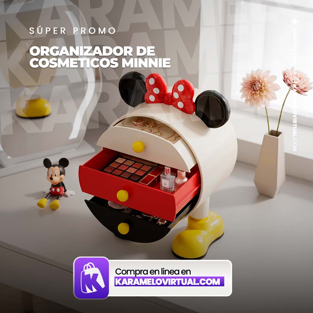 ORGANIZADOR DE COSMÉTICOS MINNIE