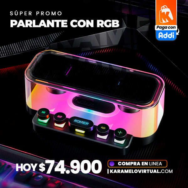 PARLANTE RGB CON TECLADO MECANICO