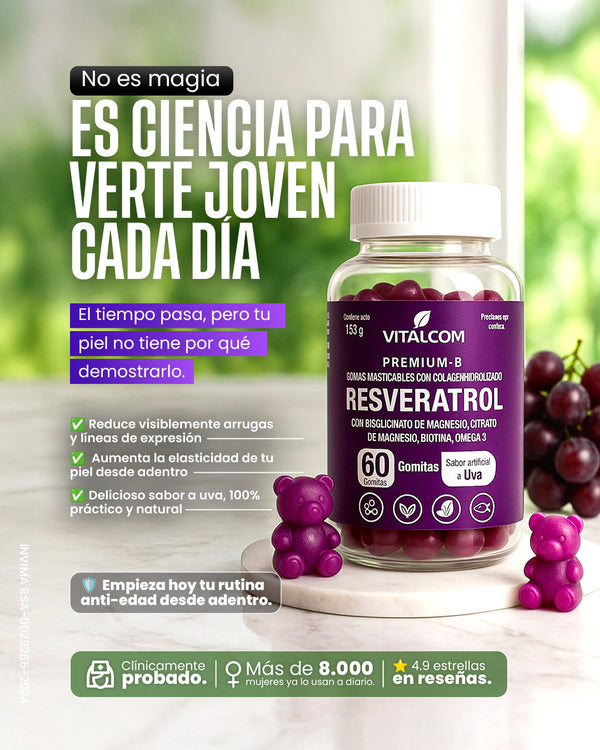 GOMITAS DE RESVERATROL (INVIMA RSA-0029266-2024)