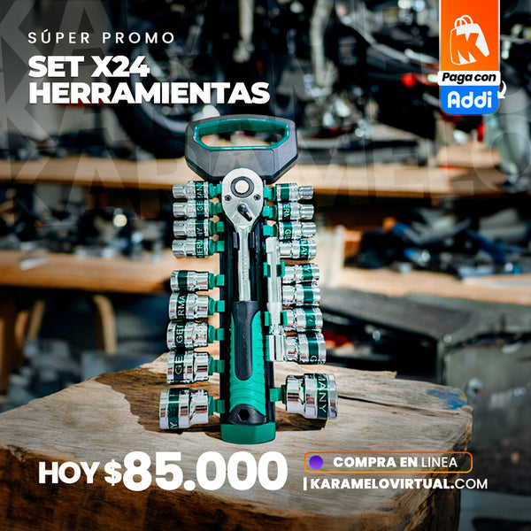 JUEGO DE HERRAMIENTAS X20 COPAS