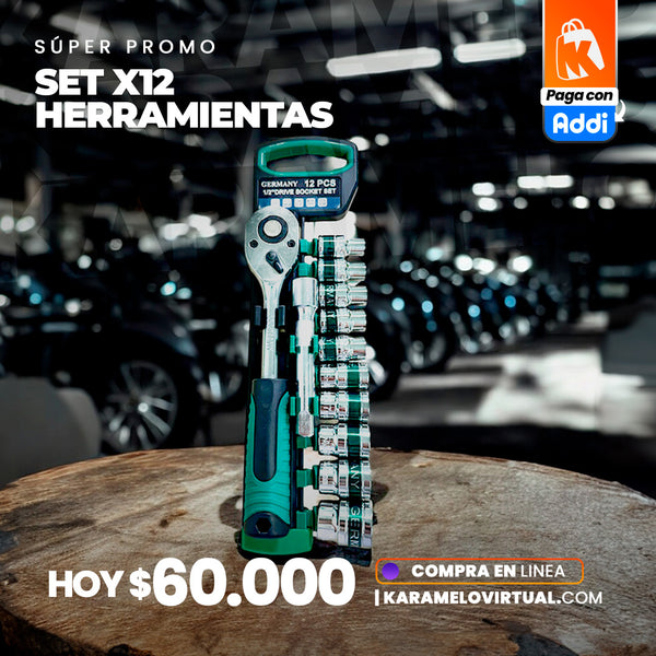 SET DE HERRAMIENTAS COPAS X12