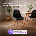 SILLA ACOLCHADA NEGRA