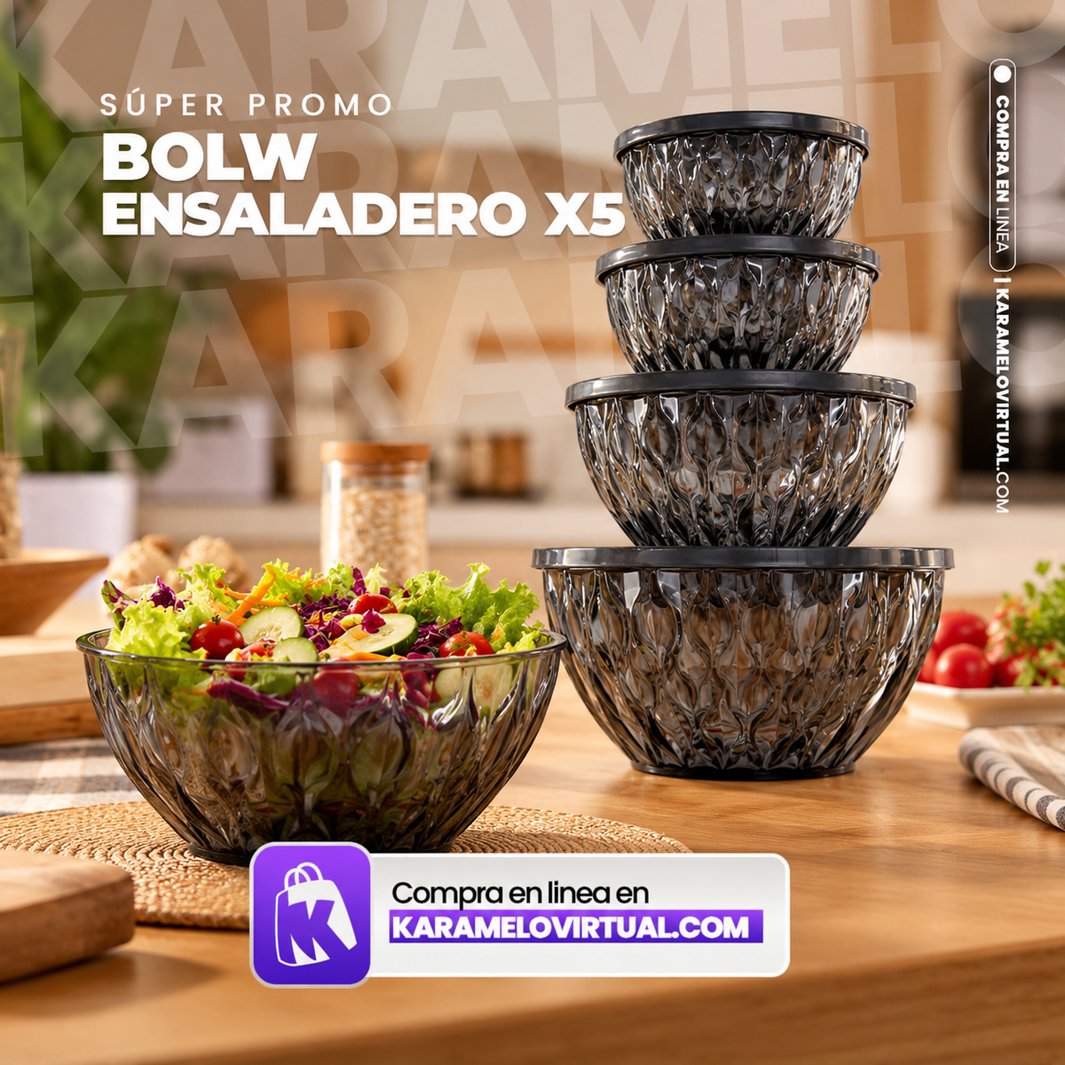 BOWL ENSALADERO X3