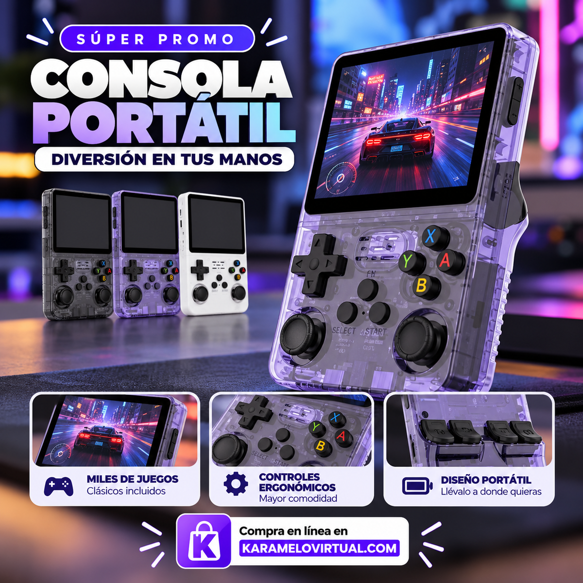 CONSOLA PORTATIL DE VIDIOJU