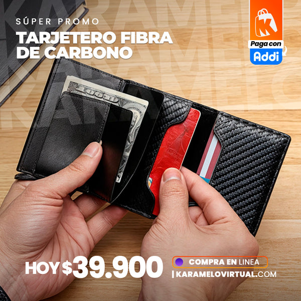 TARJETERO FIBRA DE CARBONO