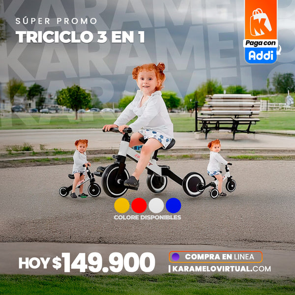 TRICICLO MULTIFUNCIONAL DE NINO Y NINA