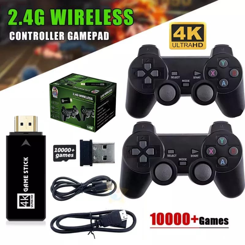 Consola GameStick 4K (+10.000 juegos de 9 consolas) + 2 mandos