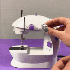Mini máquina de coser, lámpara de iluminación de cuerda automática, 16  puntadas, funcionamiento estable, máquina de coser para el hogar para coser